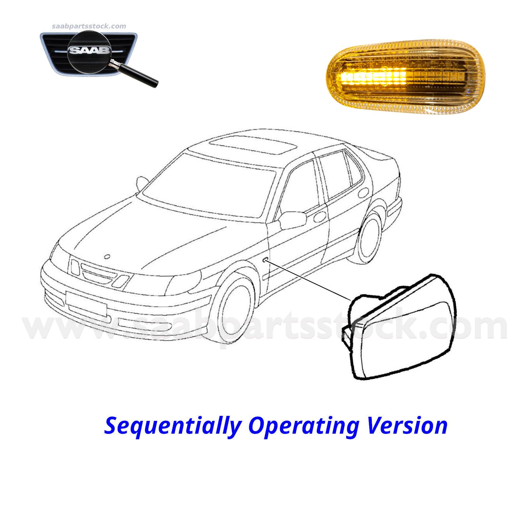 WAS W169 Square Neon LED Combo Light For Tractors – Front Side Marker & Indicator