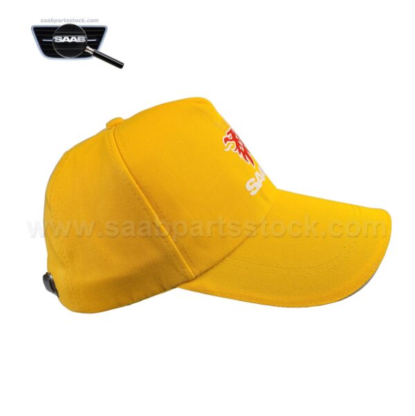Baseball-Cap-SAAB-Logo-Yellow-SaabPartsStock