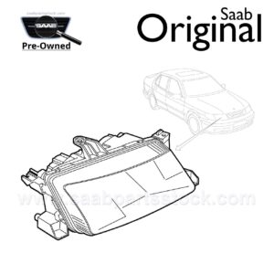 Head lamp, right (pre-owned) SAAB 5284468