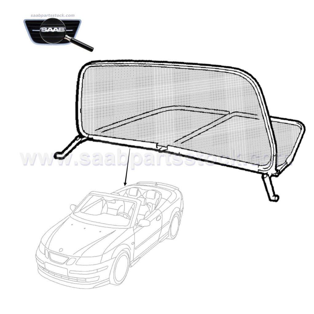 Wind Deflector, Windstop for SAAB Convertible 32026001