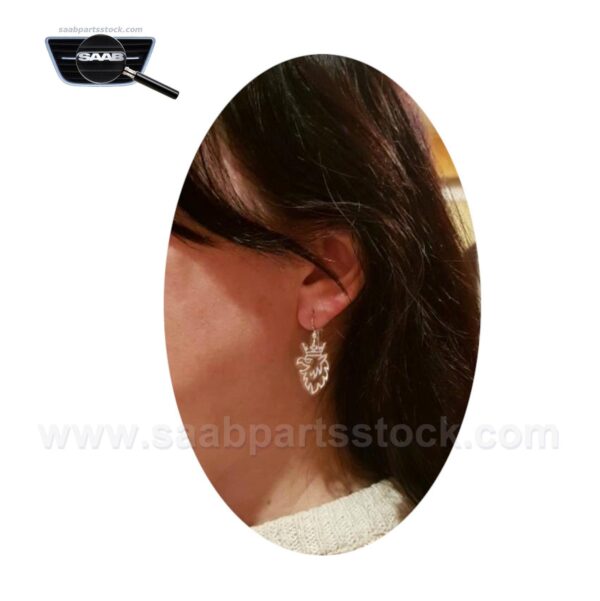 SAAB Griffin Earrings Sterling Silver-saabpartsstock
