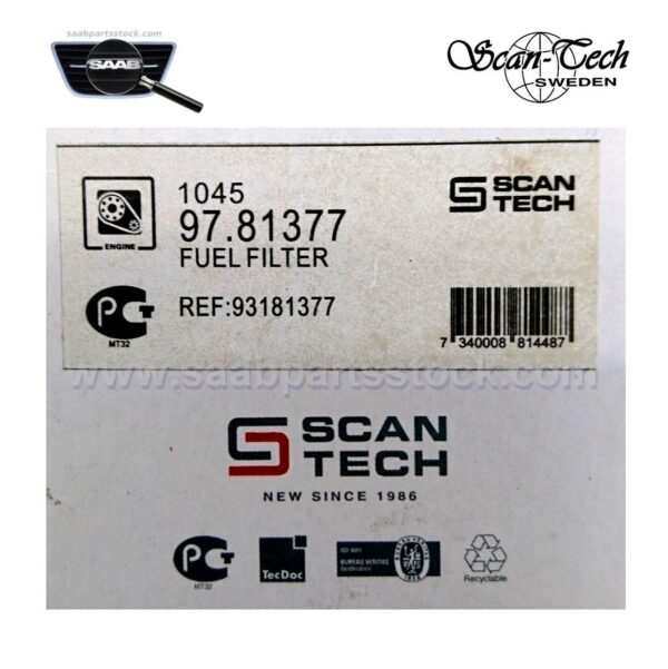 Scan-Tech 97.81377 Fuel Filter from saabpartsstock