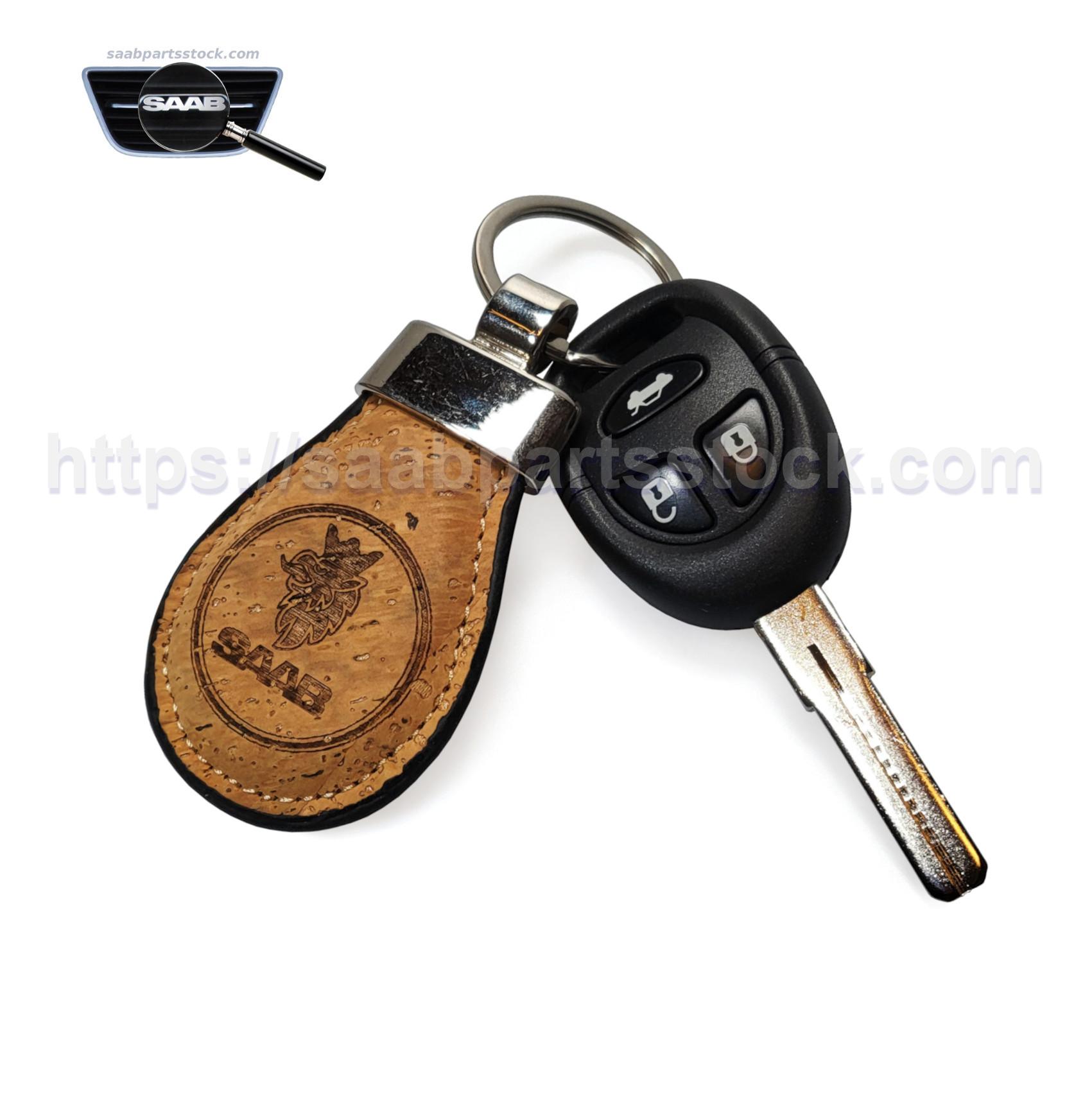 SAAB Key Ring Made of Natural Cork with Griffin Logotype