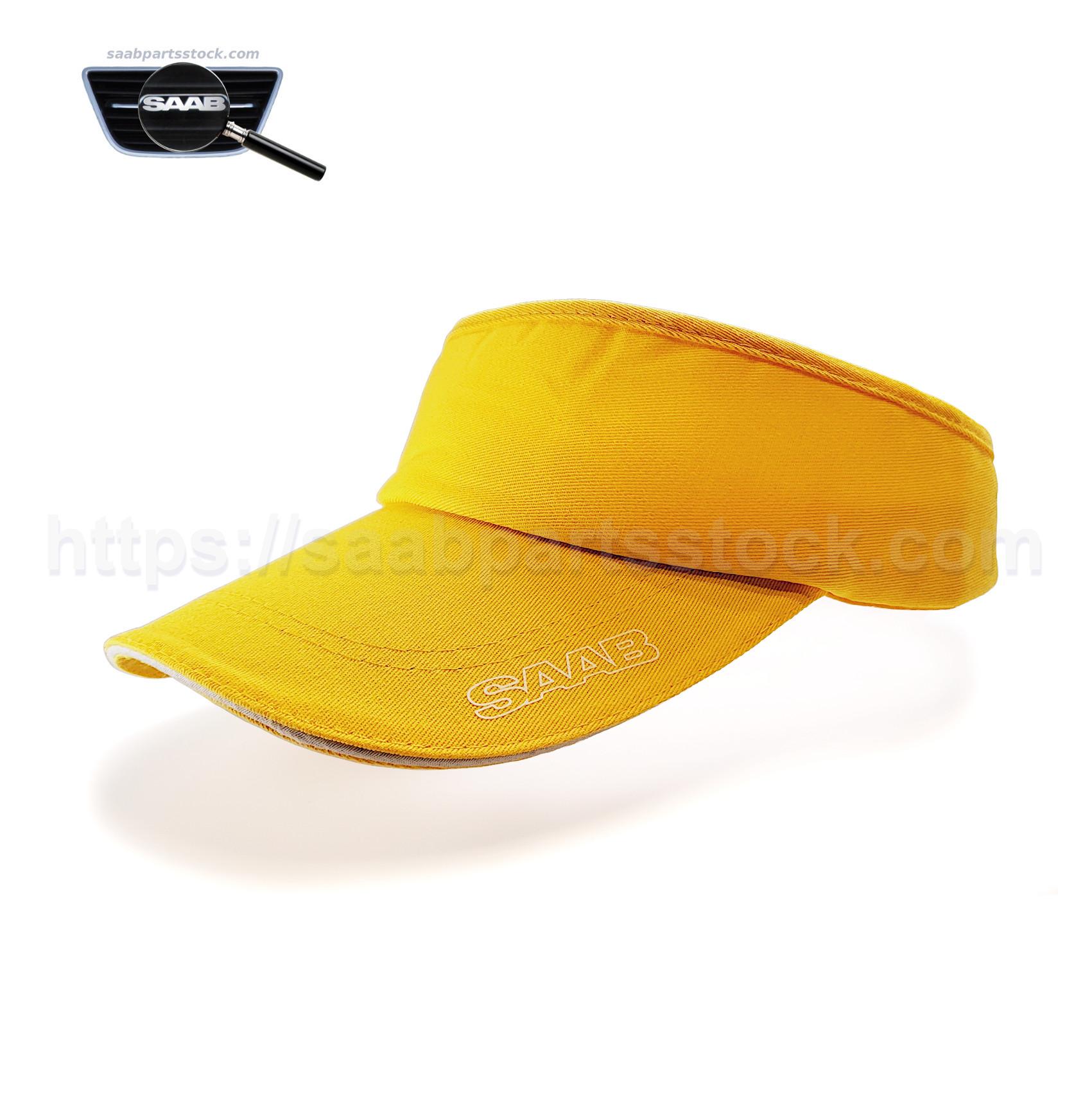 Sun Visor-Cap With SAAB sign in Yellow