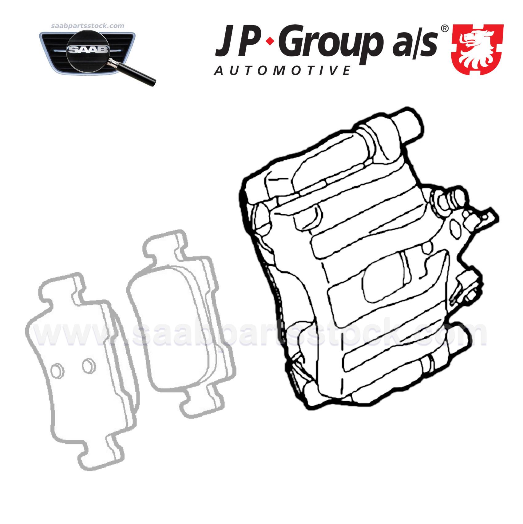 Brake Caliper - Left Rear - 278mm Brakes 1262000170 12800334