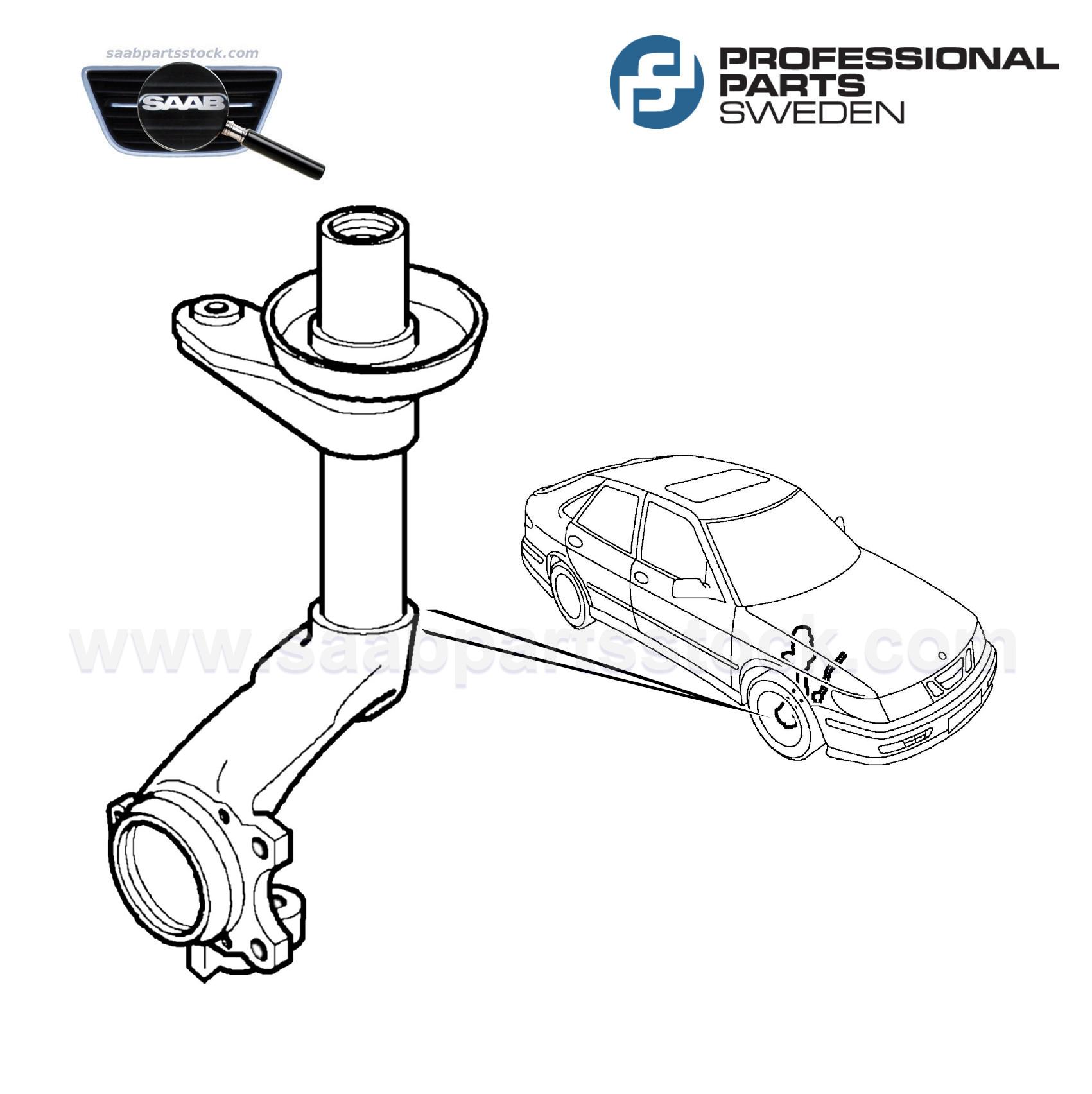 Steering Knuckle Housing, Right Side 72348858, 4778858