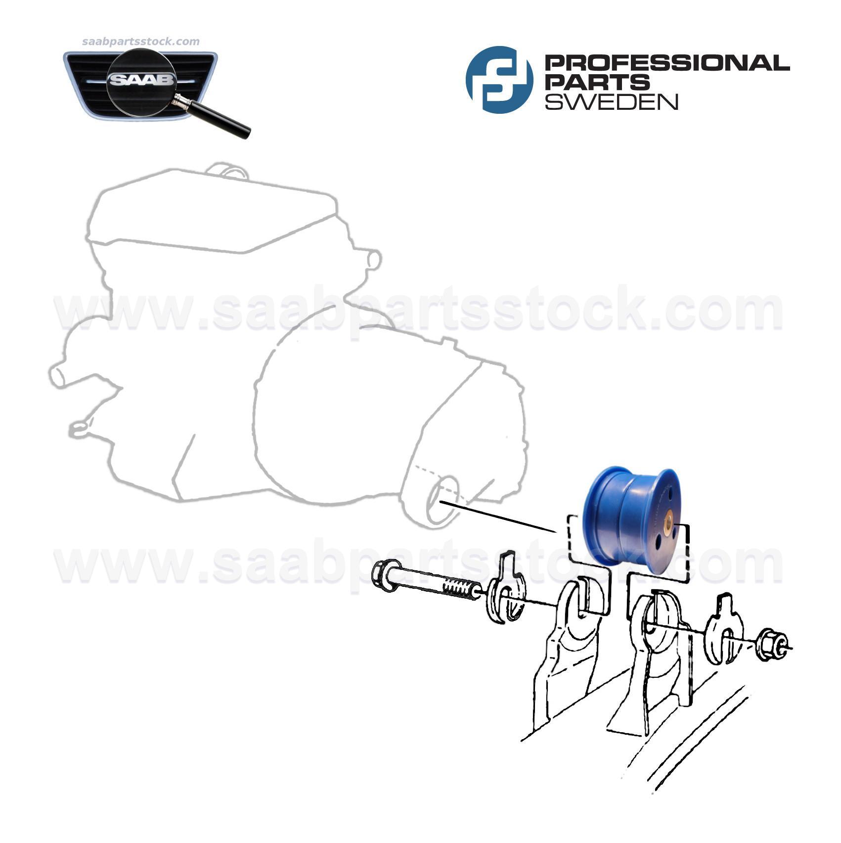 Vibration Damper (Polyurethane), Engine Mount on Gearbox