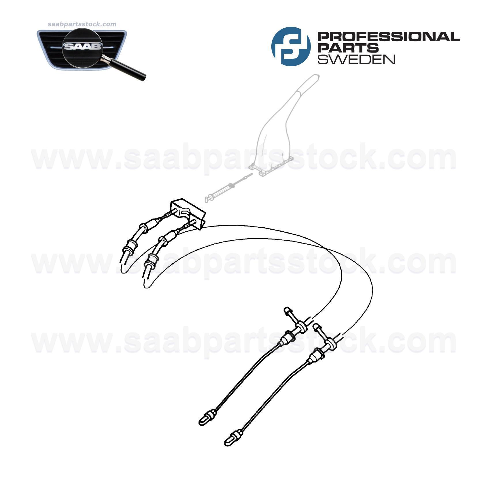 Handbrake Cable, Parking Brake Cable, Complete 5059829